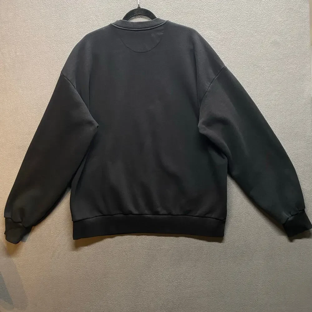 Alter Ego Running Peace Skeleton Crew Neck Pullover‎ Sweatshirt Mens XL Black